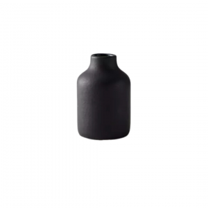 Black Terra Cotta Bud Vase
