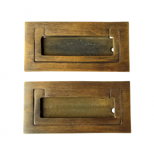 Campaign Style Recessed Drawer Pulls