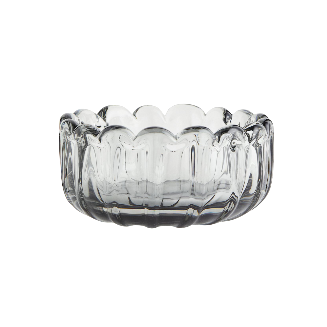 Decorative Glass Scalloped Bowl