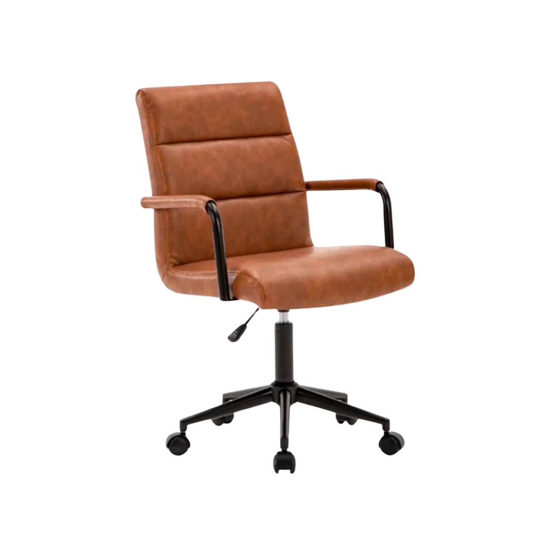 Faux Leather Swivel Chair