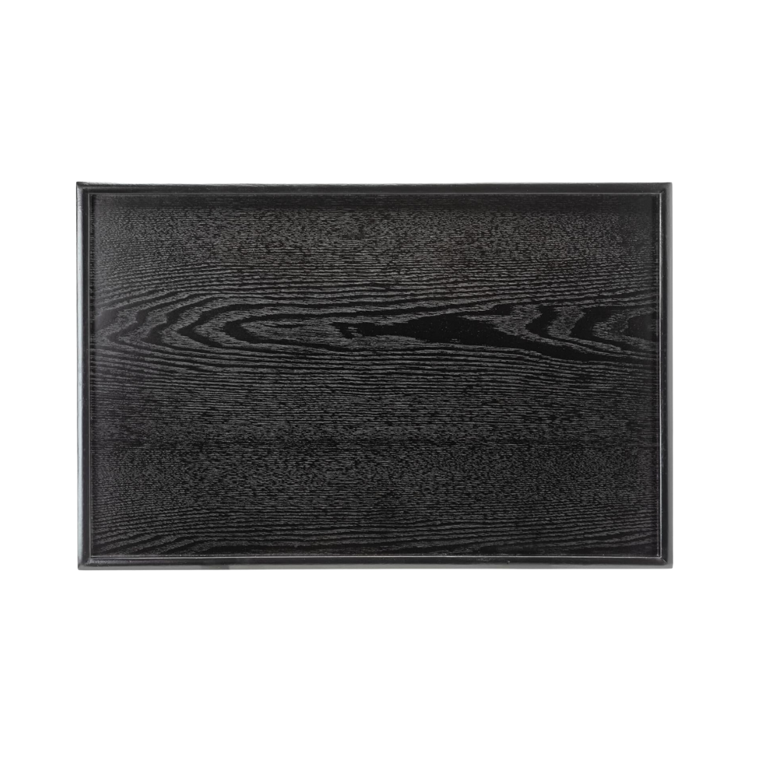 Black Wooden Serving Tray