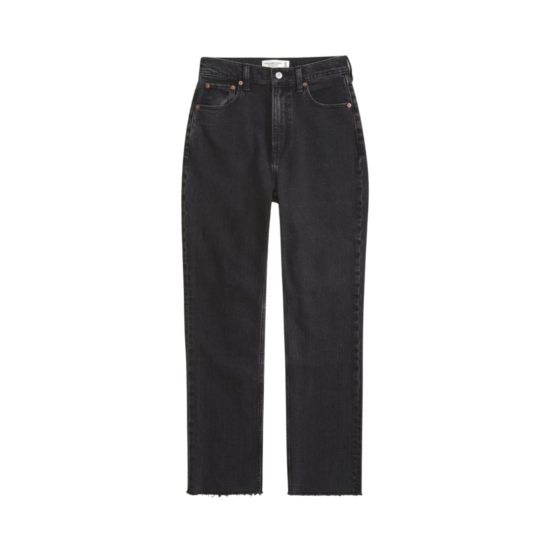 Abercrombie High Raise Ankle Straight Jeans