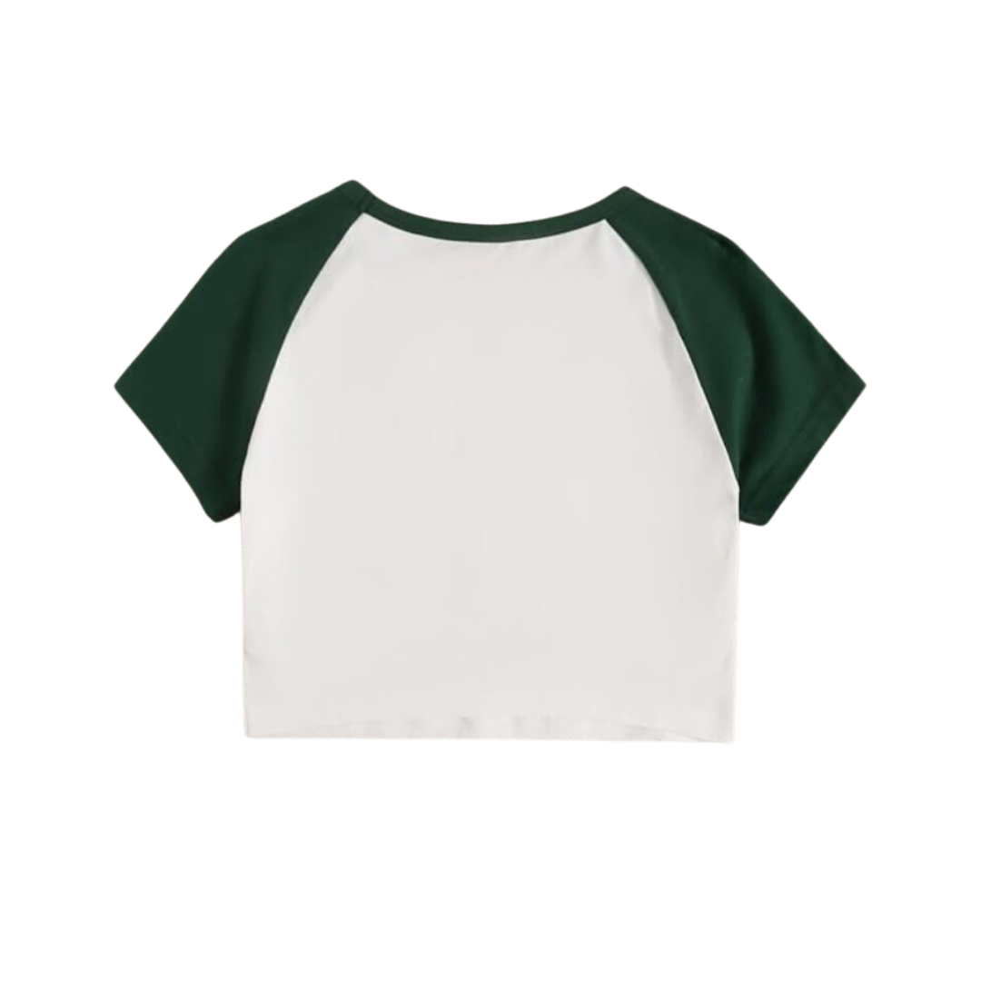 Green Baseball Tee