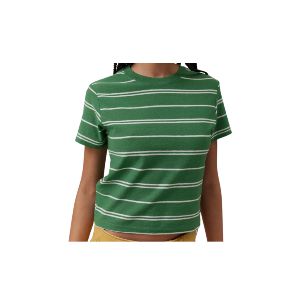 UO Green Striped Tee