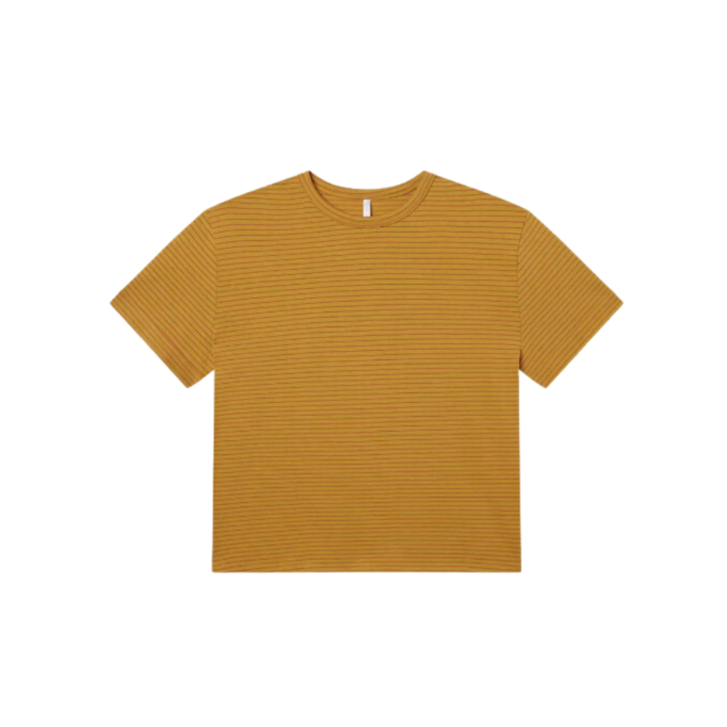 UO Yellow Striped Boyfriend Tee