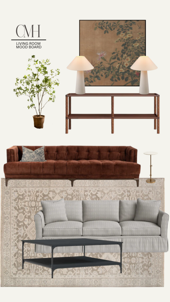 Monday Mood Board: Classic Cozy Living Room - Cass Makes Home